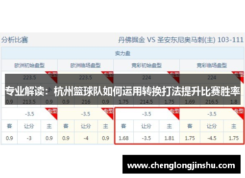 专业解读：杭州篮球队如何运用转换打法提升比赛胜率